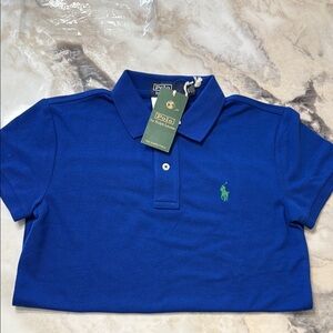 Polo by Ralph Lauren Royal Blue Shirt with Green Logo